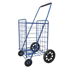 Valley Industries Corporation-WIRE FRAME SHOPPING CART, LARGE-HARD RUBBER  WHEELS(CART-001BB)